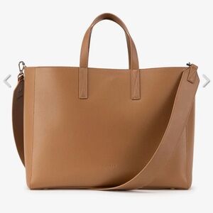 CALPAK | Haven laptop tote bag in toffee